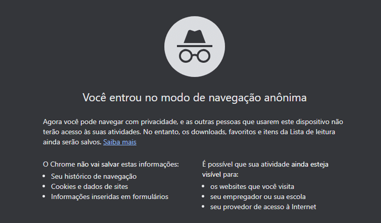 navegação privada