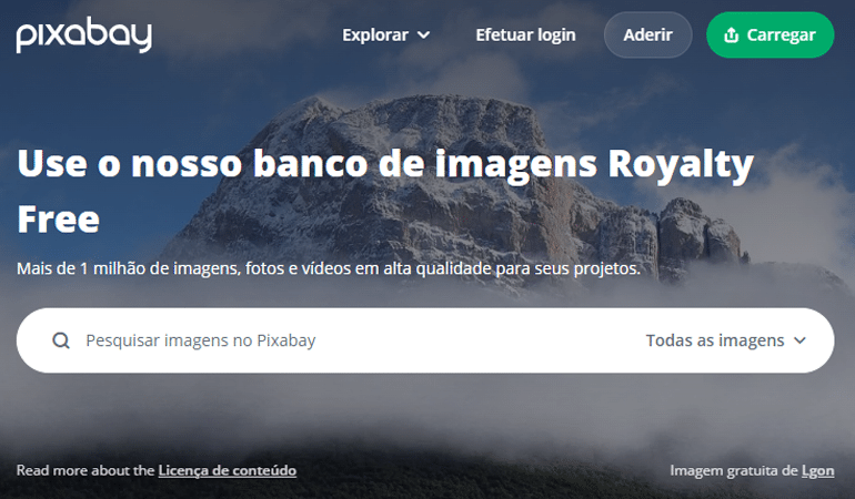 bancos de imagens gratuitos